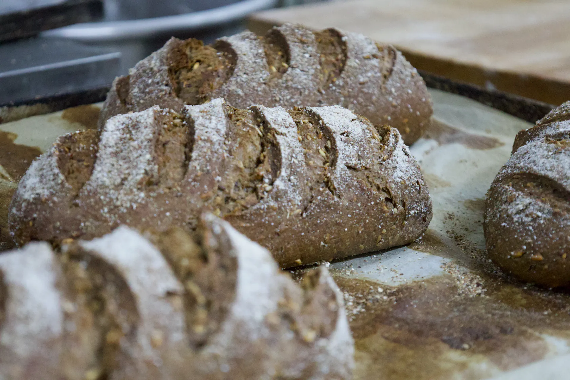 Frisch gebackene Brote der Bäckerei & Konditorei Das Schokoladenmädchen in Soltau