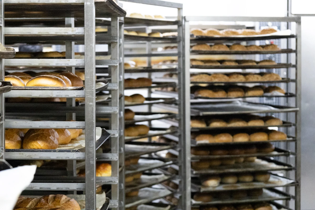 Bäckerei – frisches Brot und Brötchen